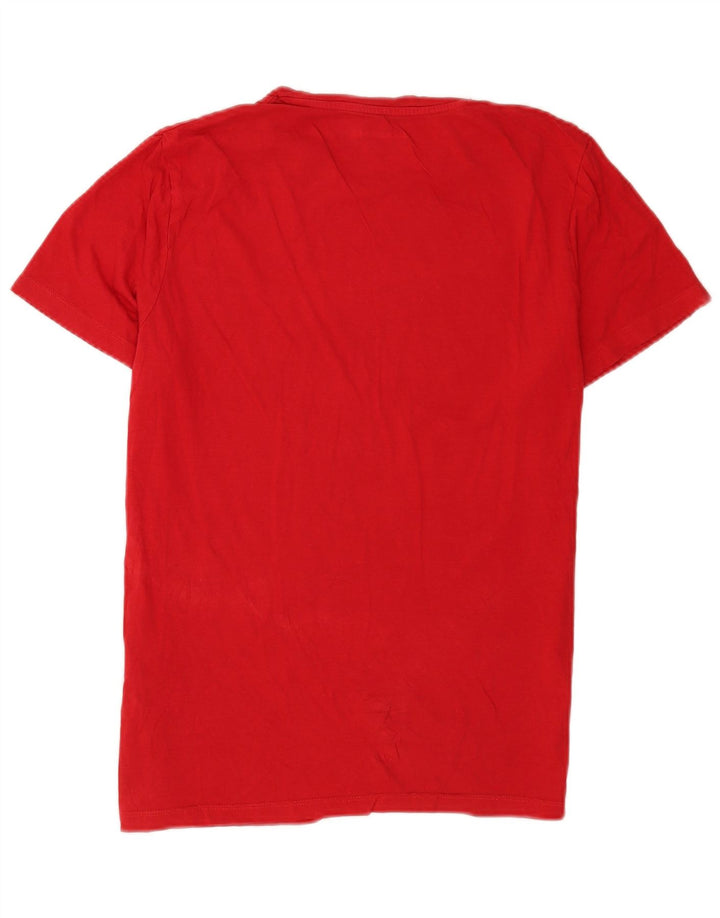 Męski T-shirt Jack & Jones Regular Graphic Top, duży, czerwony, bawełniany