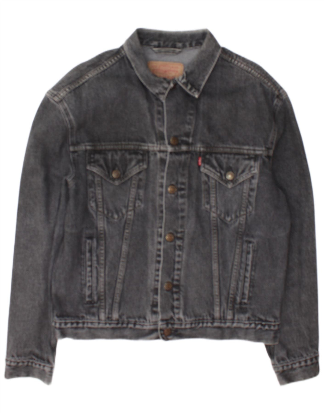 Męska kurtka dżinsowa Levi's UK 40, duża, szara, bawełniana