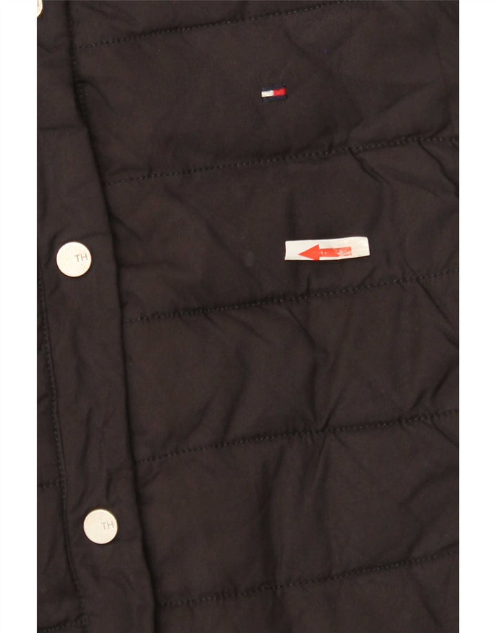 Damska wyściełana kamizelka Tommy Hilfiger UK 6 XS, czarny poliester