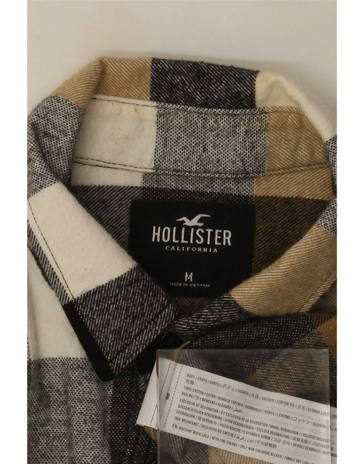 Męska koszula flanelowa Hollister, średnia, wielokolorowa, bawełniana krata