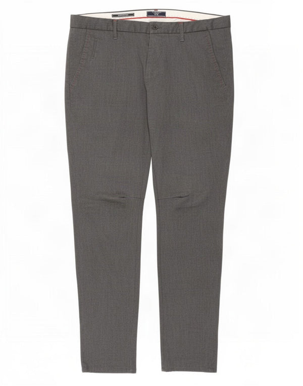 Męskie spodnie chino Zara EU 46 XL W36 L32 Szary poliester