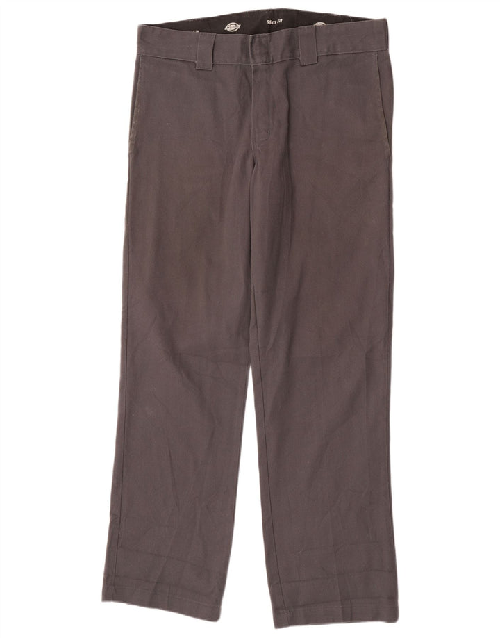 Męskie spodnie chino Dickies Slim Fit W32 L32 Szary poliester
