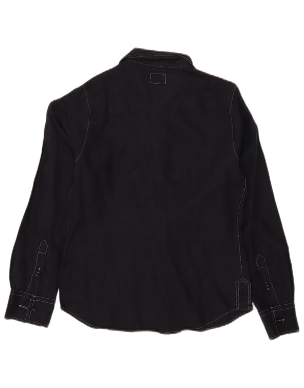 Koszula chłopięca Armani Teen Boys 9-10 lat, czarna, lniana