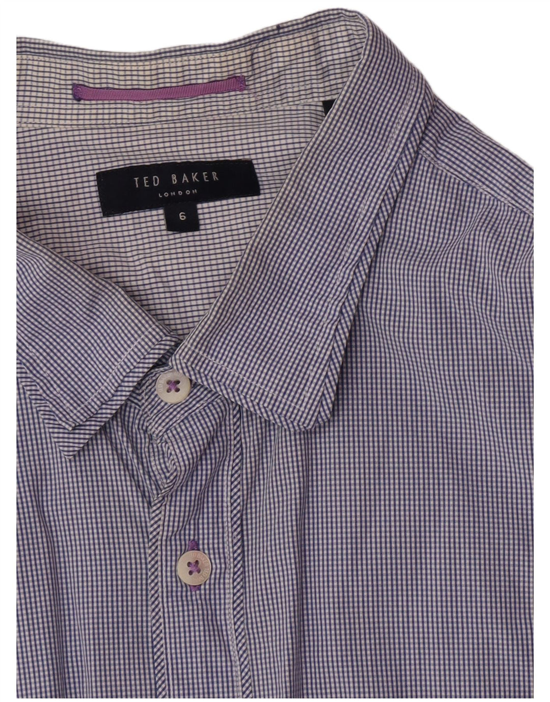 Koszula męska Ted Baker, rozmiar 6, 2XL, granatowa w kratkę