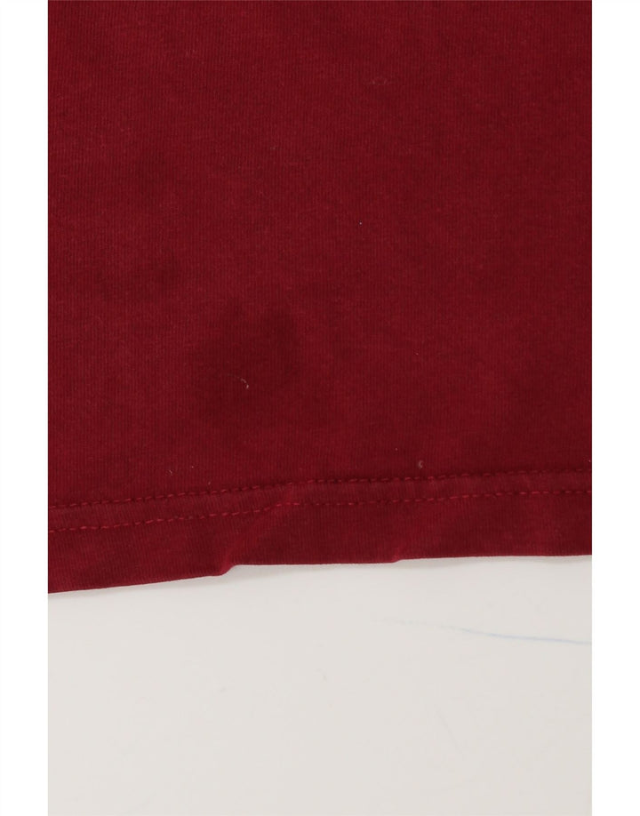 Męska koszulka z grafiką ELLESSE, bawełniana, średnia czerwona