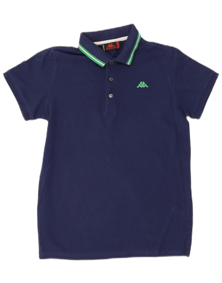 Męska koszulka polo Kappa, mała, granatowa, bawełniana