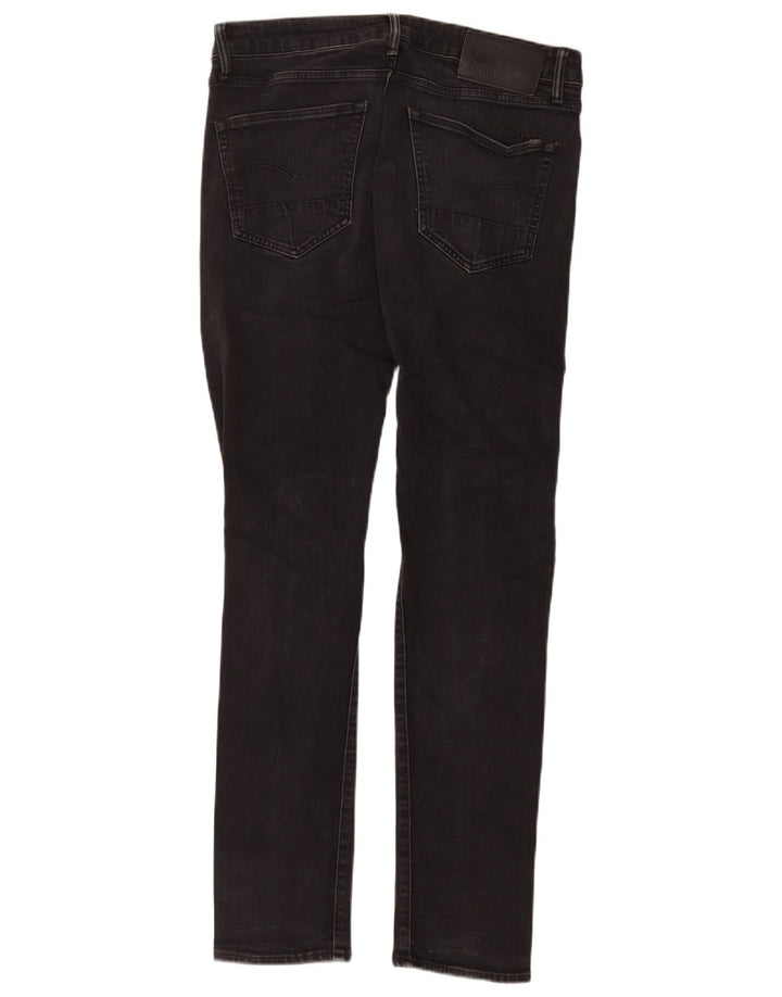 G-Star Męskie 3301 Slim Jeans W32 L34 Czarna bawełna