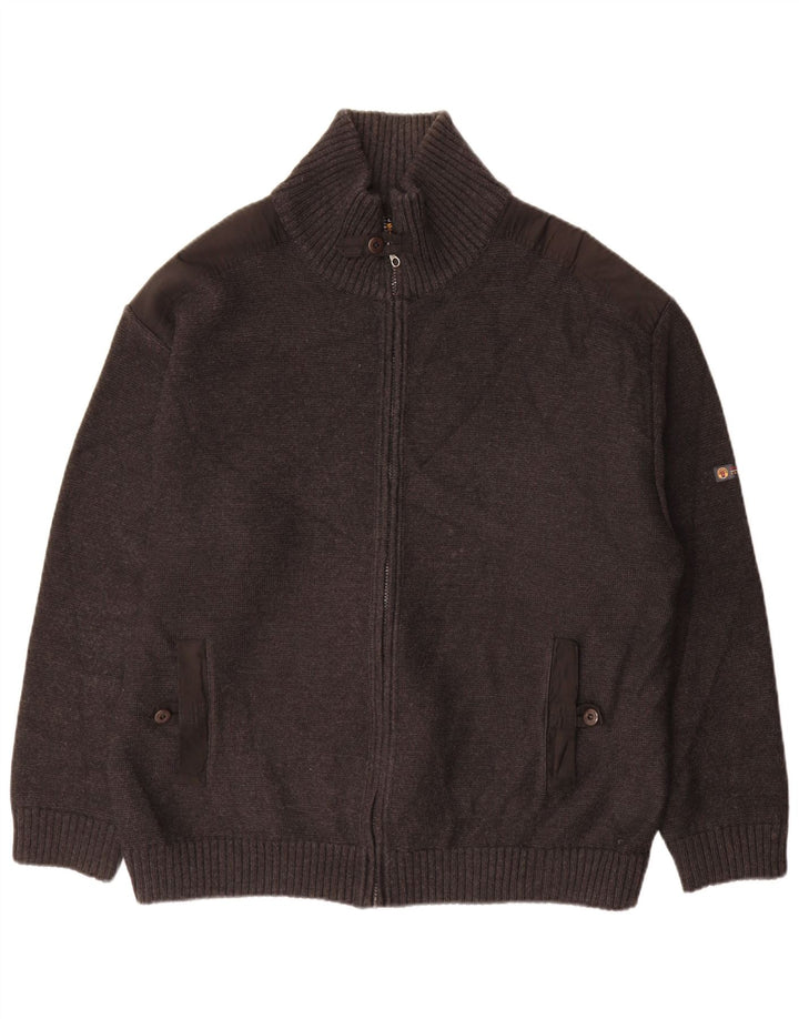 Męski sweter rozpinany Sail Exp IT 58 2XL Szara wełna