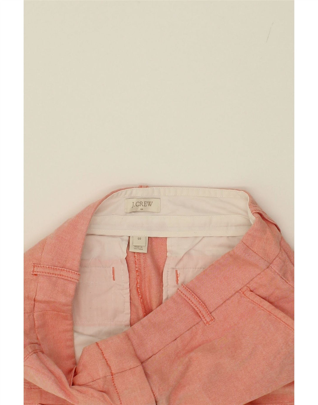 J. CREW Womens Chino Shorts US 00 2XS W23  Pink Vintage J. Crew and Second-Hand J. Crew from Messina Hembry 