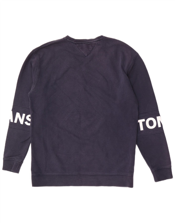 Męski sweter męski TOMMY HILFIGER o swobodnym kroju, w kolorze średniego granatu