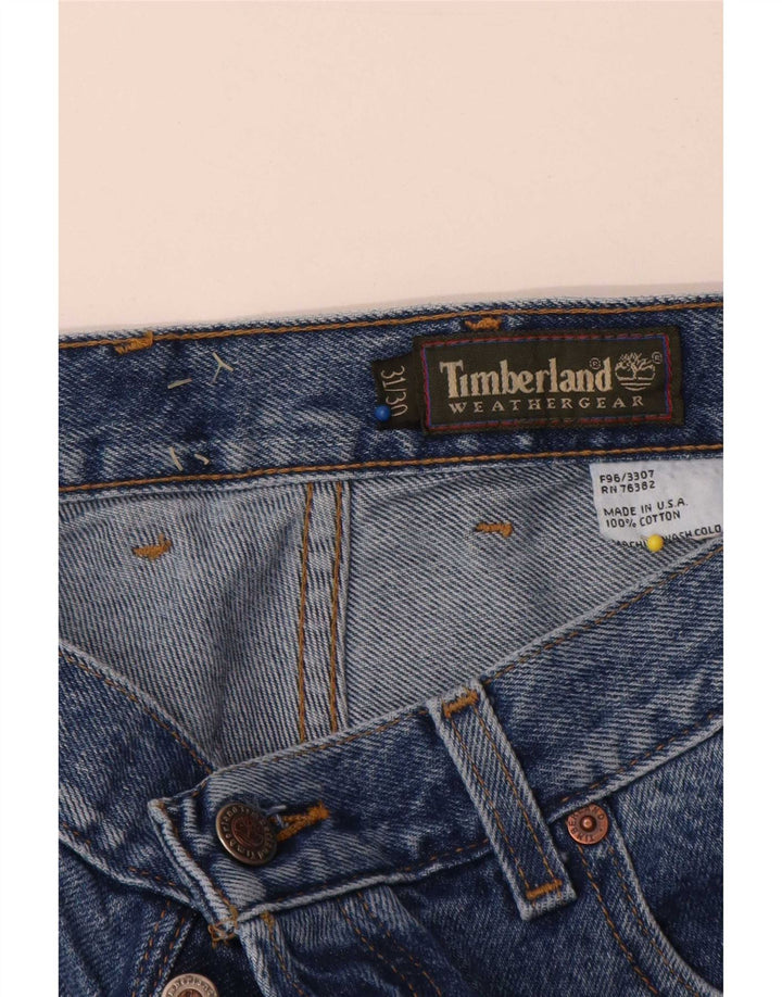 Męskie proste dżinsy Timberland W31 L30 Niebieskie bawełniane