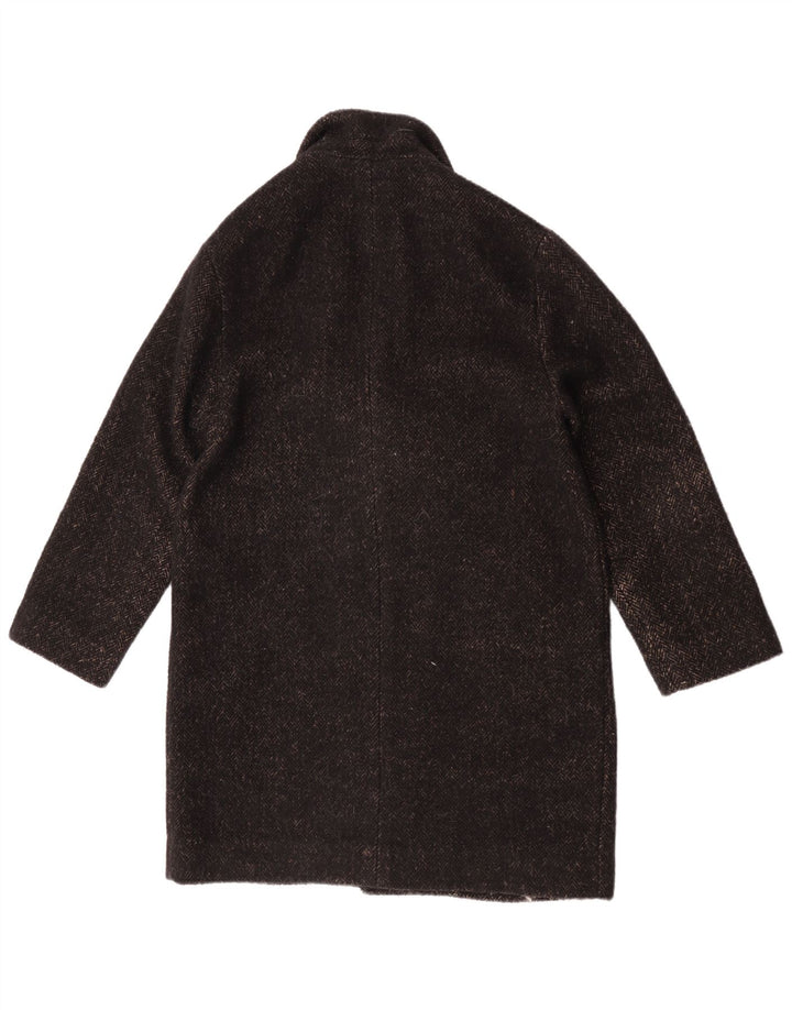 Damski płaszcz oversize Levi's UK 10, mały, czarny, poliester w jodełkę