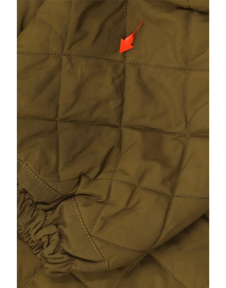 BELFE Mens Hooded Windbreaker Jacket UK 44 2XL Khaki Polyester Vintage Belfe and Second-Hand Belfe from Messina Hembry 
