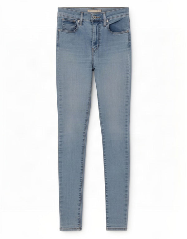Damskie jeansy Levi's Mile High Super Skinny W25 L30 Niebieska bawełna