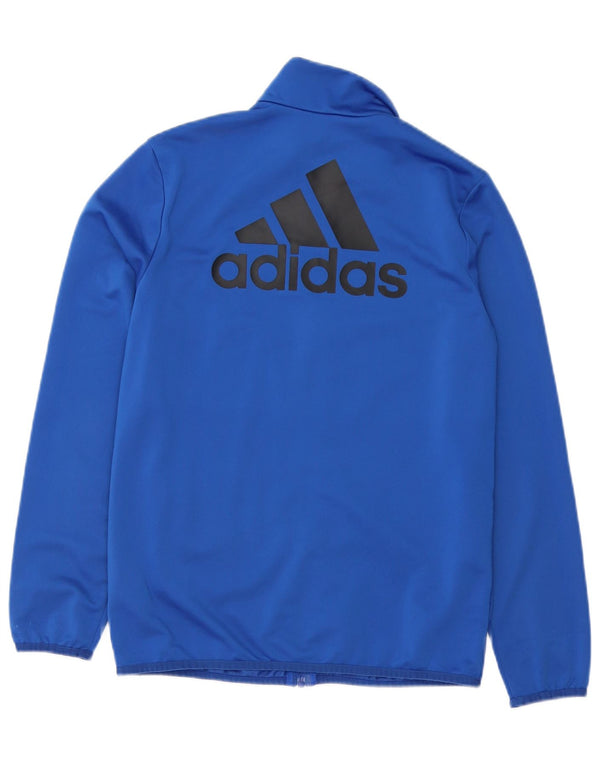 Chłopięca bluza dresowa Adidas z grafiką, 13-14 lat, niebieska, poliestrowa