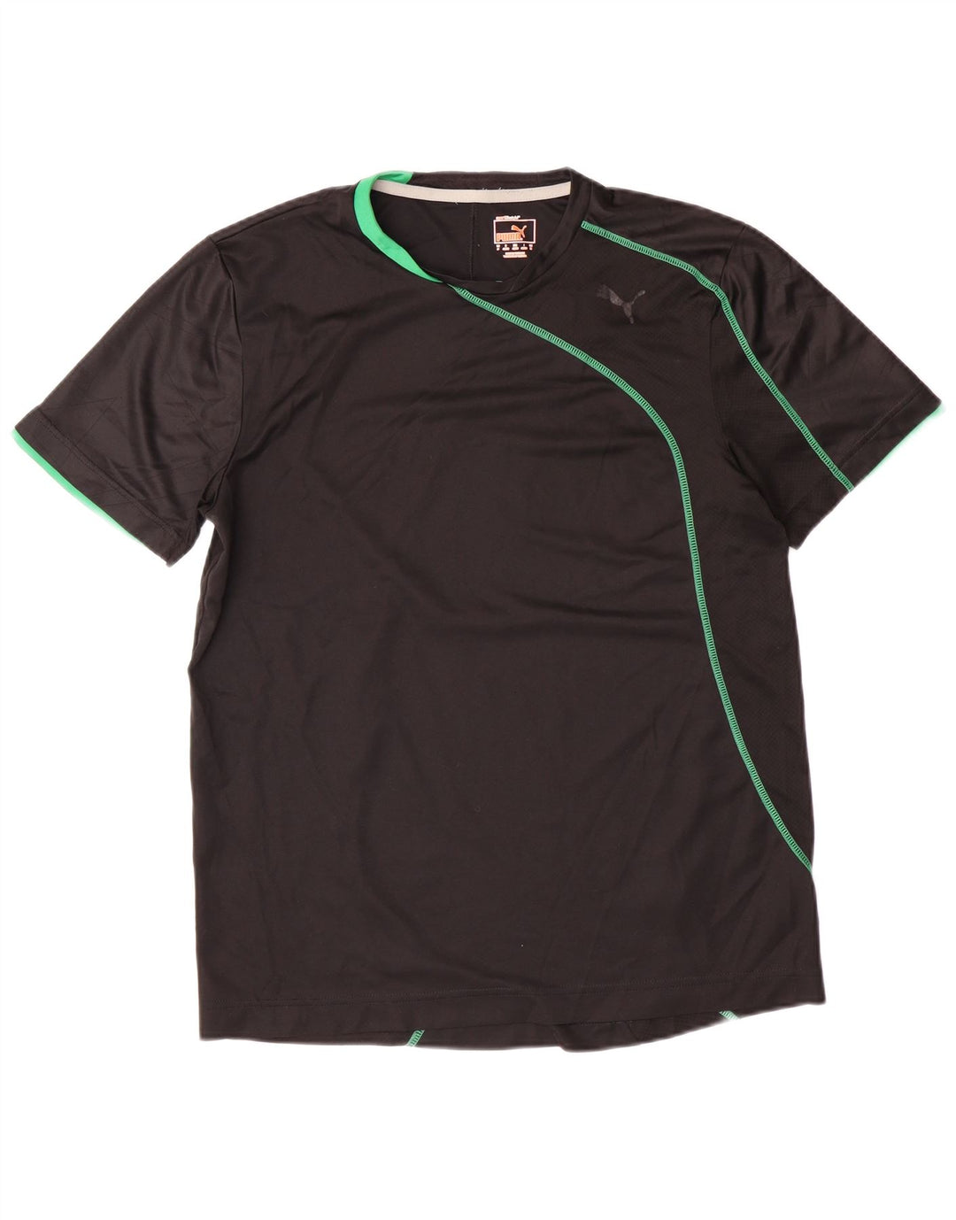 T-shirt męski PUMA Top, średni czarny poliester