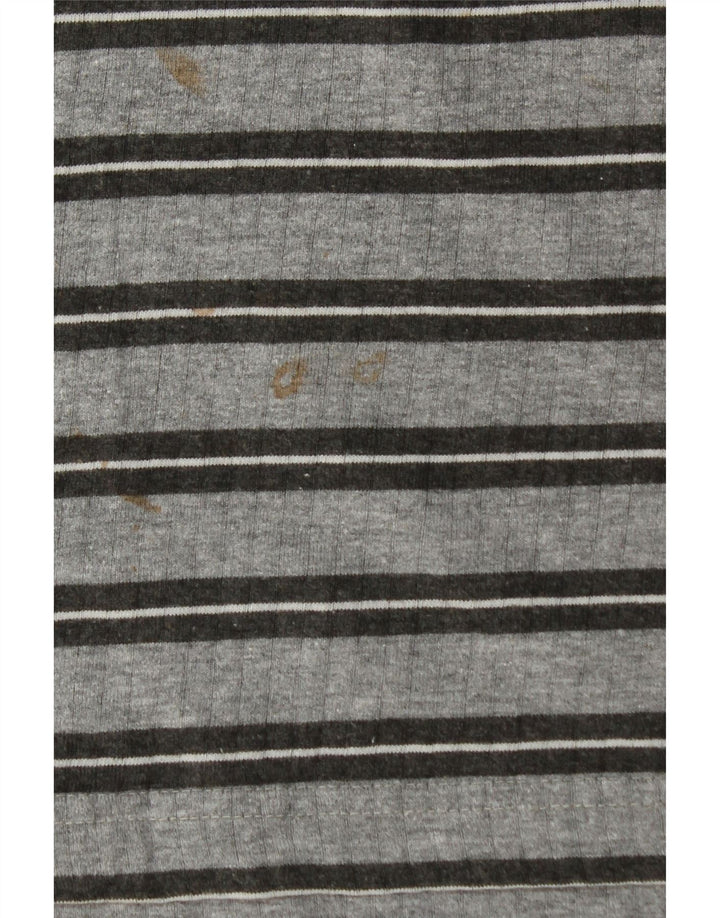 MARLBORO CLASSICS Męski T-shirt Top 2XL Szary w paski