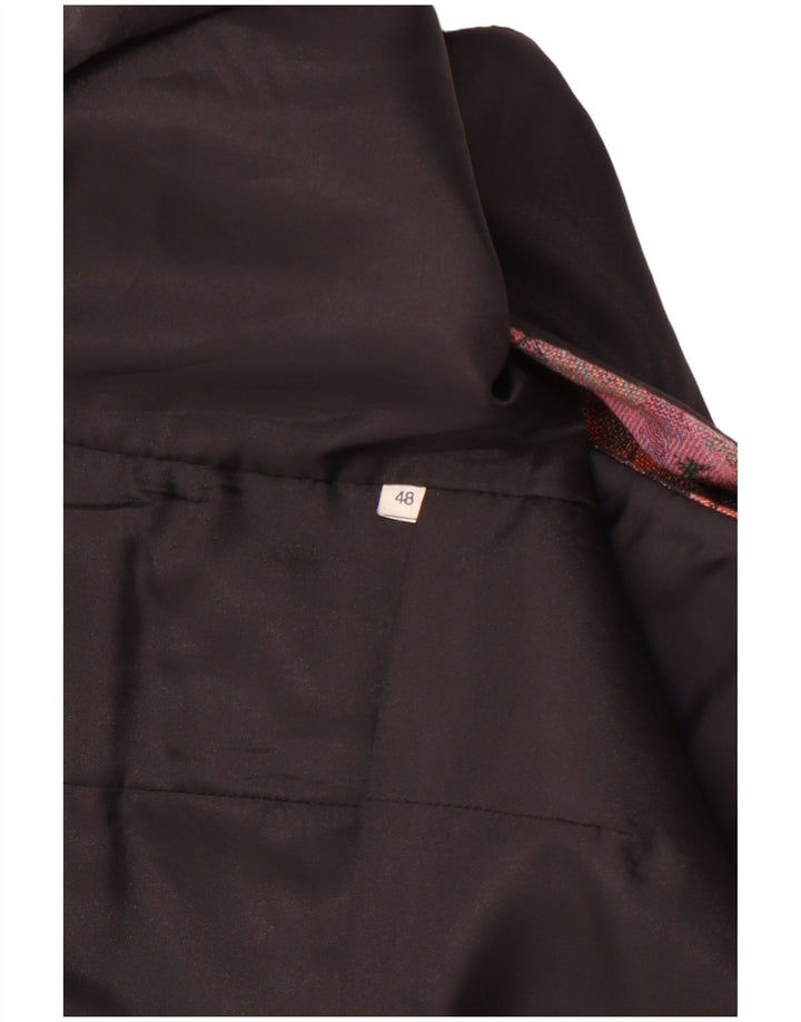 VINTAGE Męska kamizelka IT 48 Średnioróżowy kwiatowy