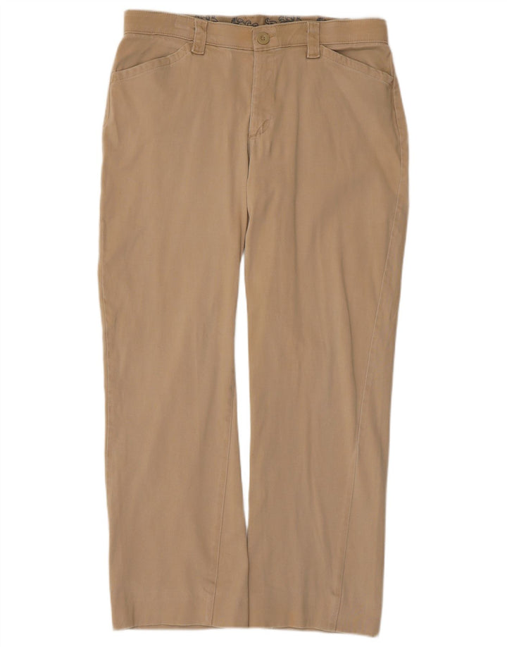 Damskie spodnie Lee Stretch Straight Casual US 8 Medium W32 L27 Beżowe