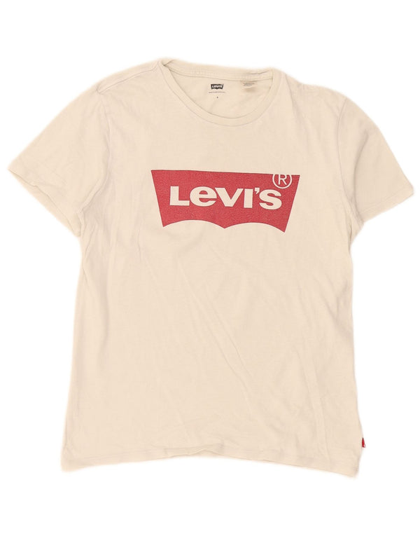Damska koszulka oversize z grafiką Levi's Top UK 10 Small White