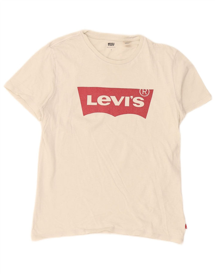 Damska koszulka oversize z grafiką Levi's Top UK 10 Small White