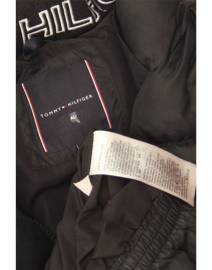 Chłopięca ocieplana kurtka Tommy Hilfiger 13-14 lat, czarna, poliester