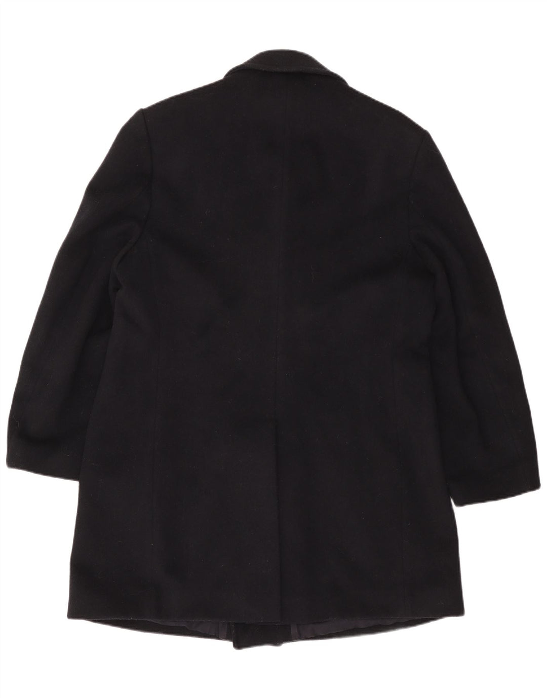 VINTAGE Męski dwurzędowy płaszcz UK 42 XL Granatowa wełna