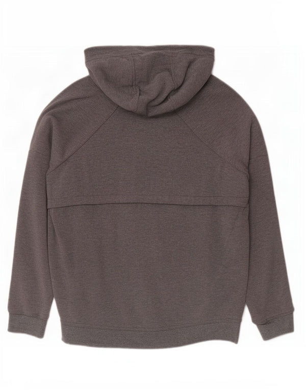 Damska bluza z kapturem Nike UK 10, mała, szara, nakrapiana bawełna