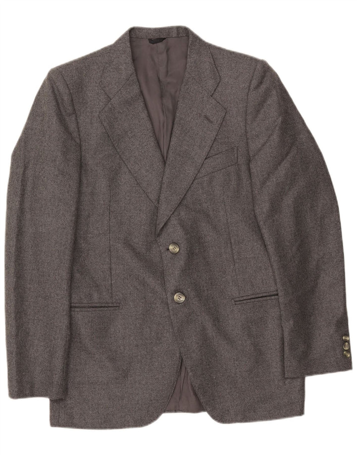 Cerruti 1881 Męska marynarka zapinana na 2 guziki UK 42 XL Szara wełna