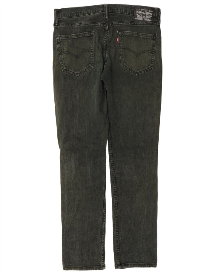 Męskie jeansy slim fit Levi's W33 L32 Zielona bawełna