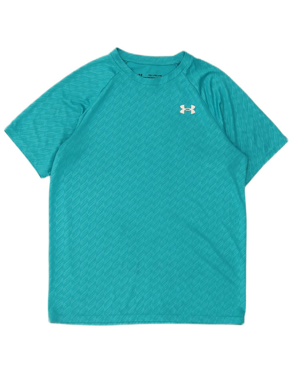 T-shirt chłopięcy Under Armour 13-14 lat XL, turkusowy, geometryczny