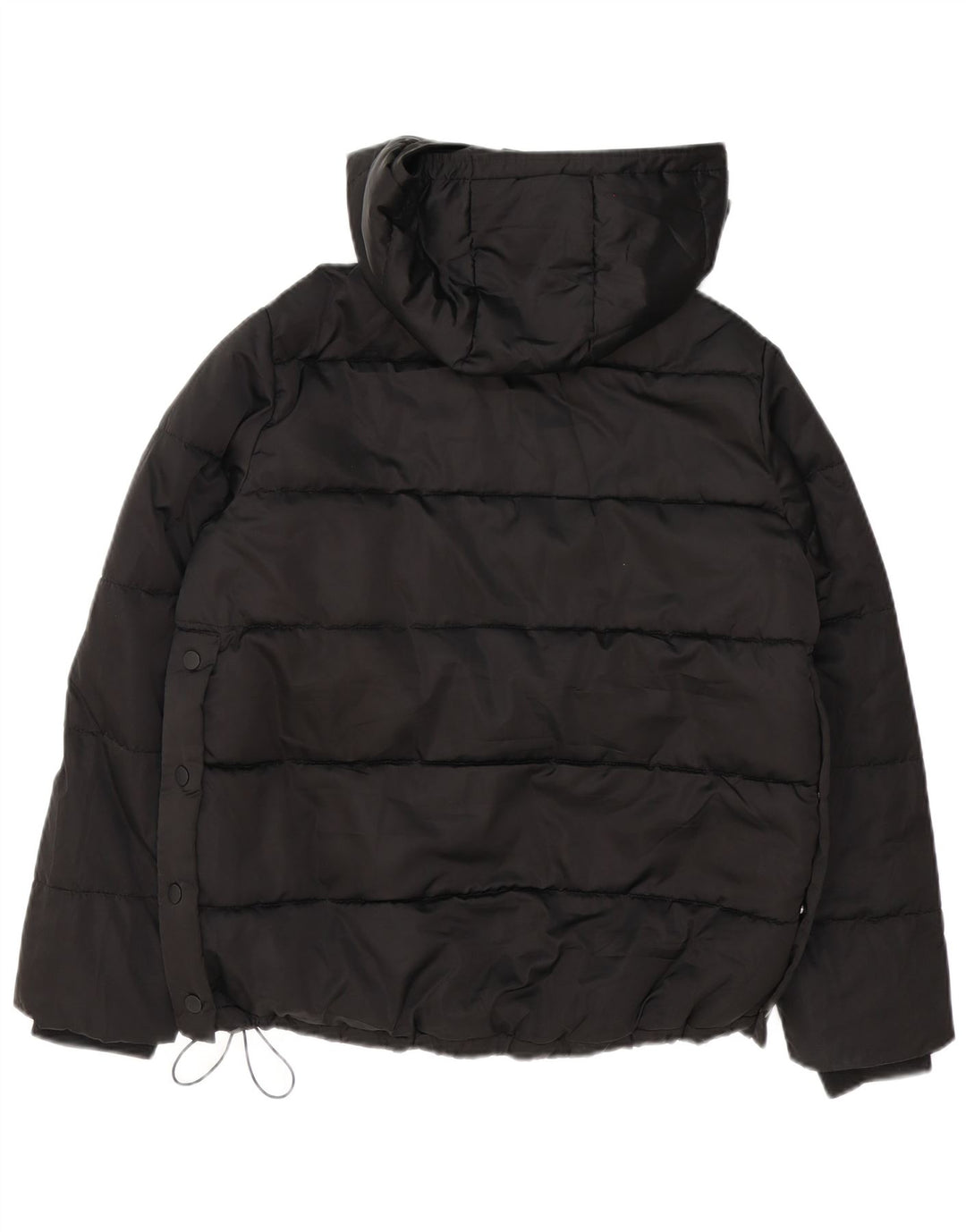 Damska, oversize'owa, wyściełana kurtka Anorak z kapturem Zara UK 10, mała czarna