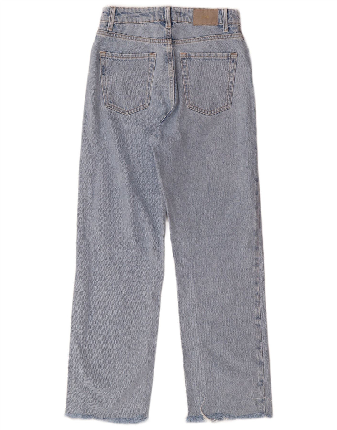 Damskie proste dżinsy Zara z wysokim stanem EU 34 2XS W24 L27 Niebieskie, bawełniane, klasyczne