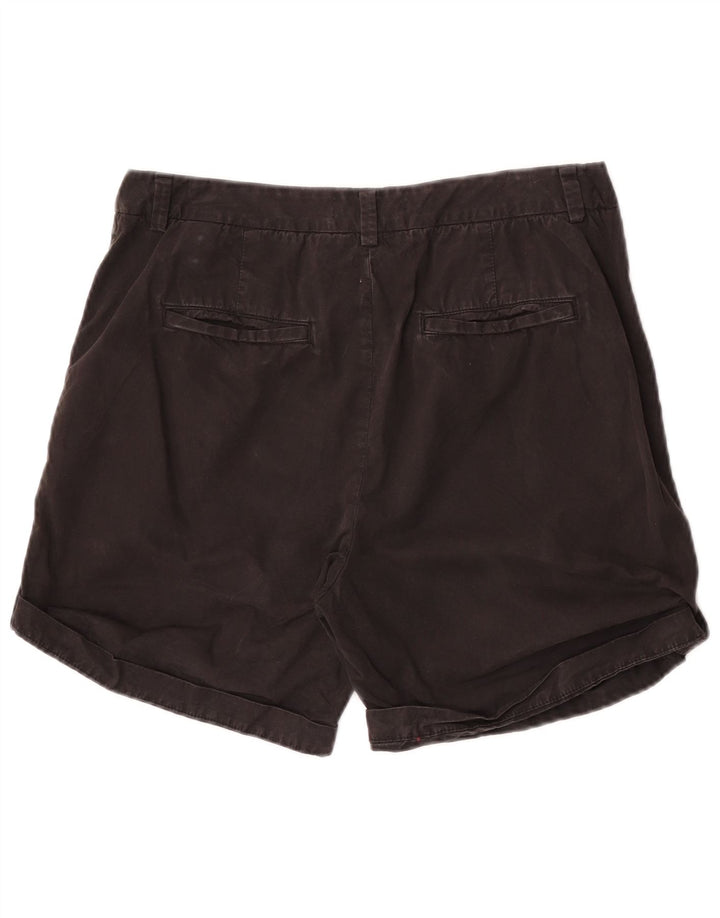 Marks & Spencer Damskie spodenki Chino UK 12 Medium W30 Czarne bawełniane