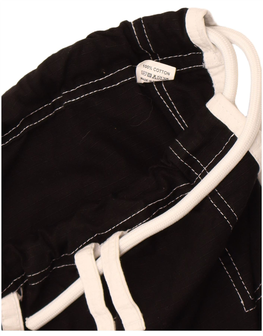 Męskie spodnie dresowe w stylu vintage, duże, czarne, bawełniane