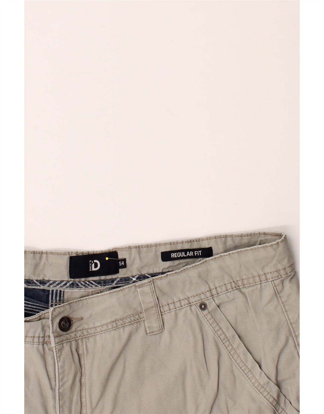 DACK'S Mens Regular Fit Cargo Shorts W38 XL Grey Cotton Vintage Dack's and Second-Hand Dack's from Messina Hembry 