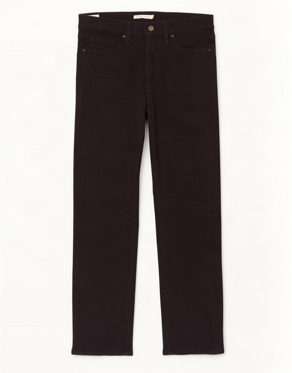 Damskie dżinsy Levi's 314 Shaping Straight W31 L30 Czarna bawełna
