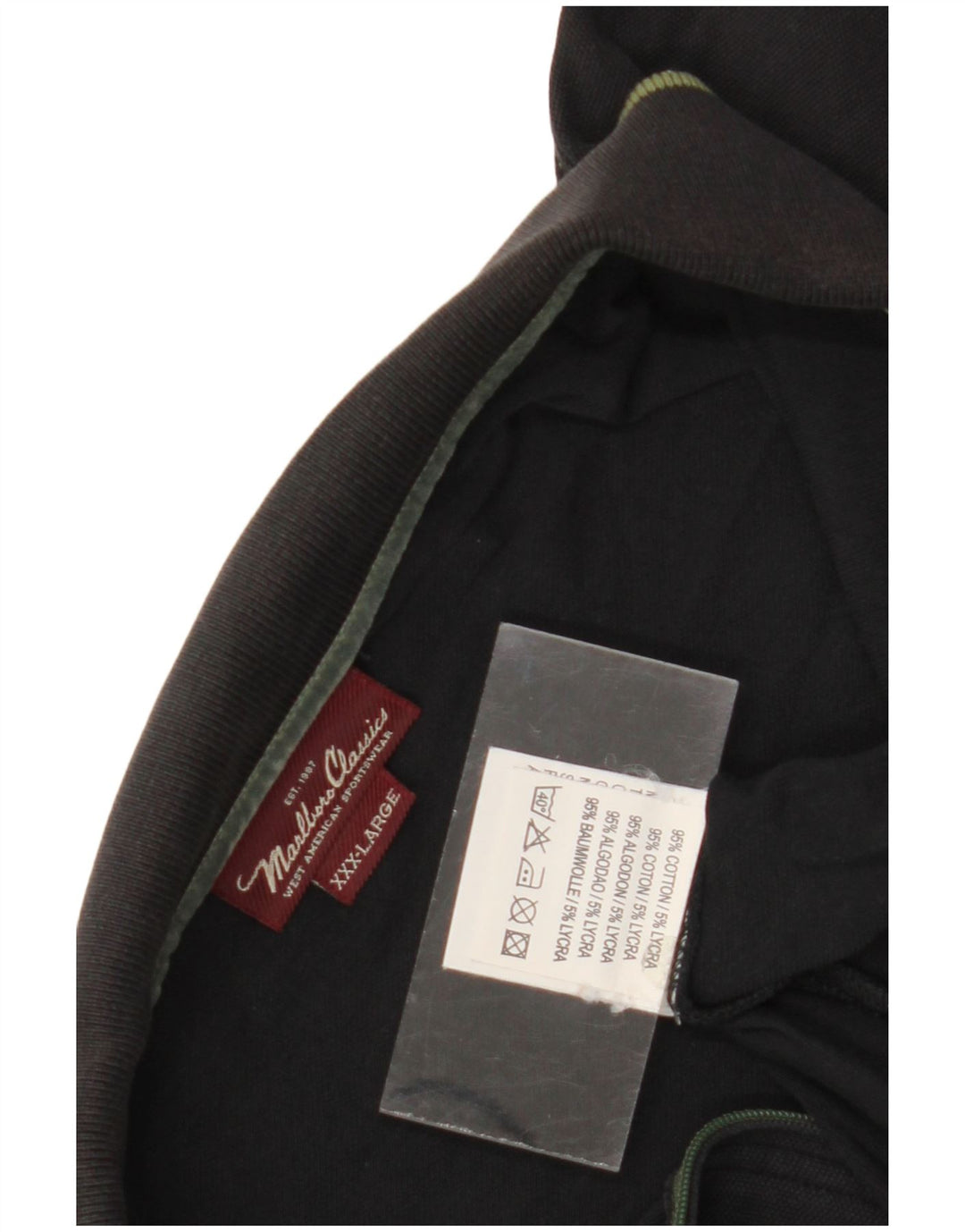 Męska koszulka polo Marlboro Classics 3XL, czarna, bawełniana