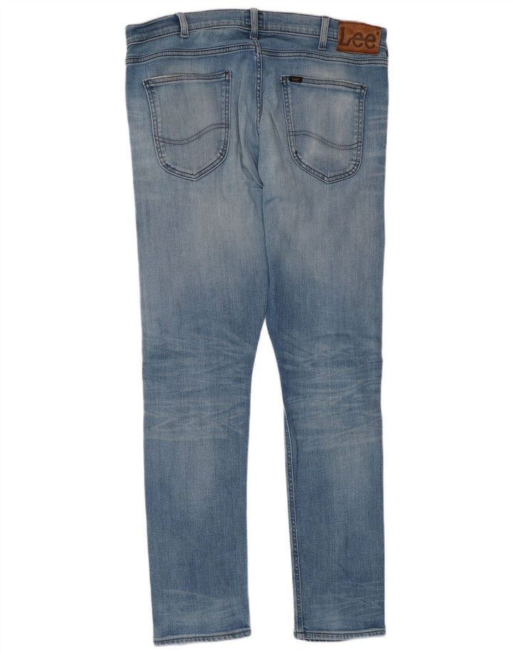 Damskie jeansy Lee Luke Distressed Slim W36 L32 Niebieskie bawełniane