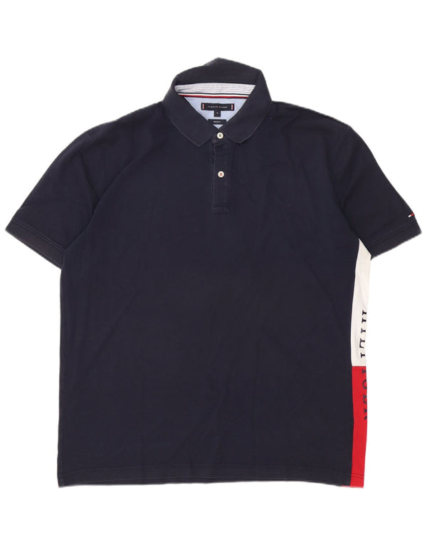 Męska koszulka polo Tommy Hilfiger Graphic Regular Fit XL w kolorze granatowym