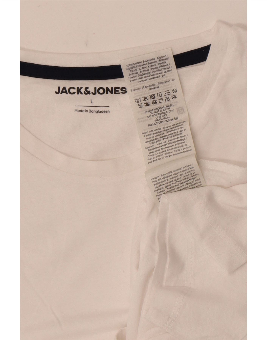 T-shirt męski Jack & Jones, duży, biały, bawełniany