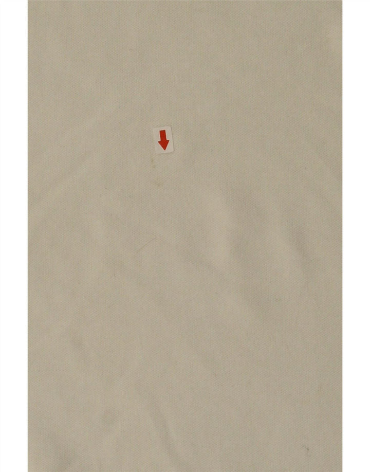 TRUSSARDI Mens Polo Shirt Large Off White Vintage Trussardi and Second-Hand Trussardi from Messina Hembry 