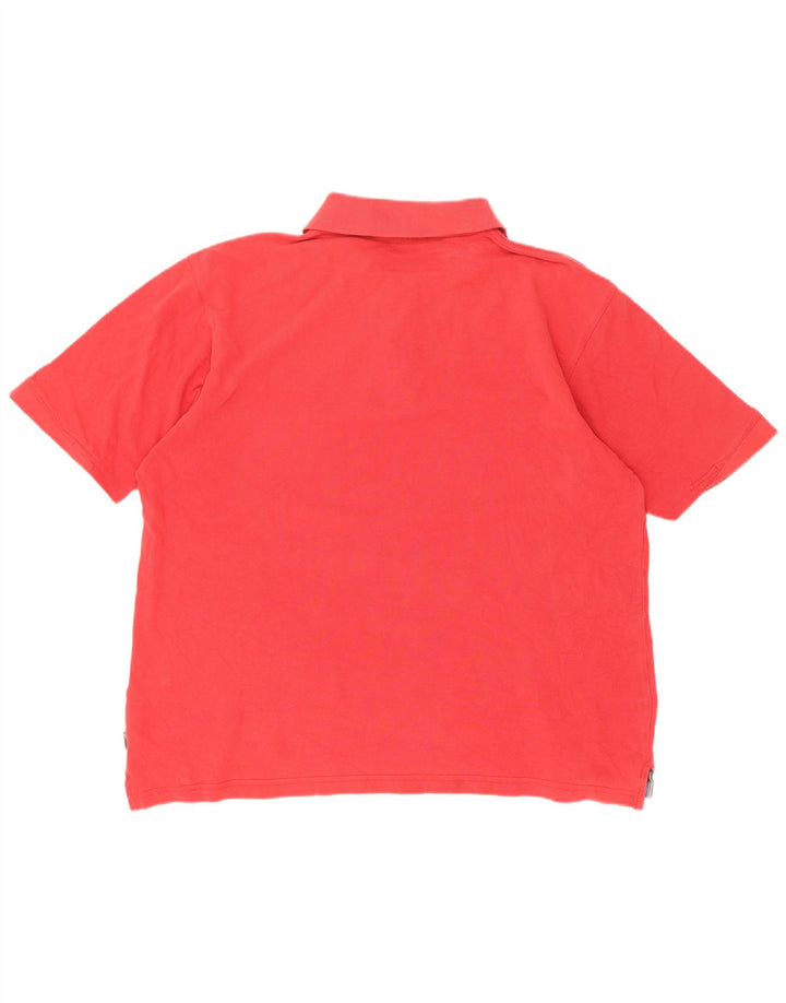 Męska koszulka polo Adidas, duża, czerwona, bawełniana