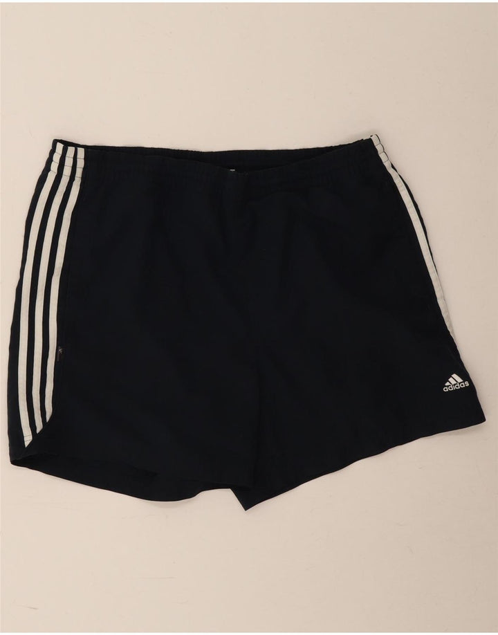 Męskie spodenki sportowe Adidas, duże, czarne, poliestrowe