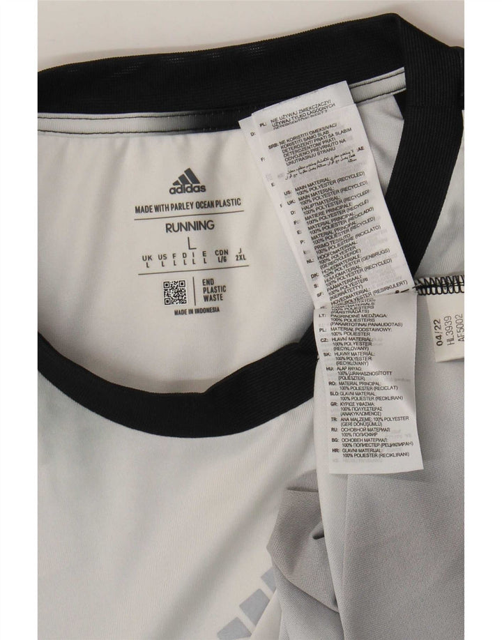 Adidas Męski T-shirt Top Duży Czarny Tie Dye Poliester