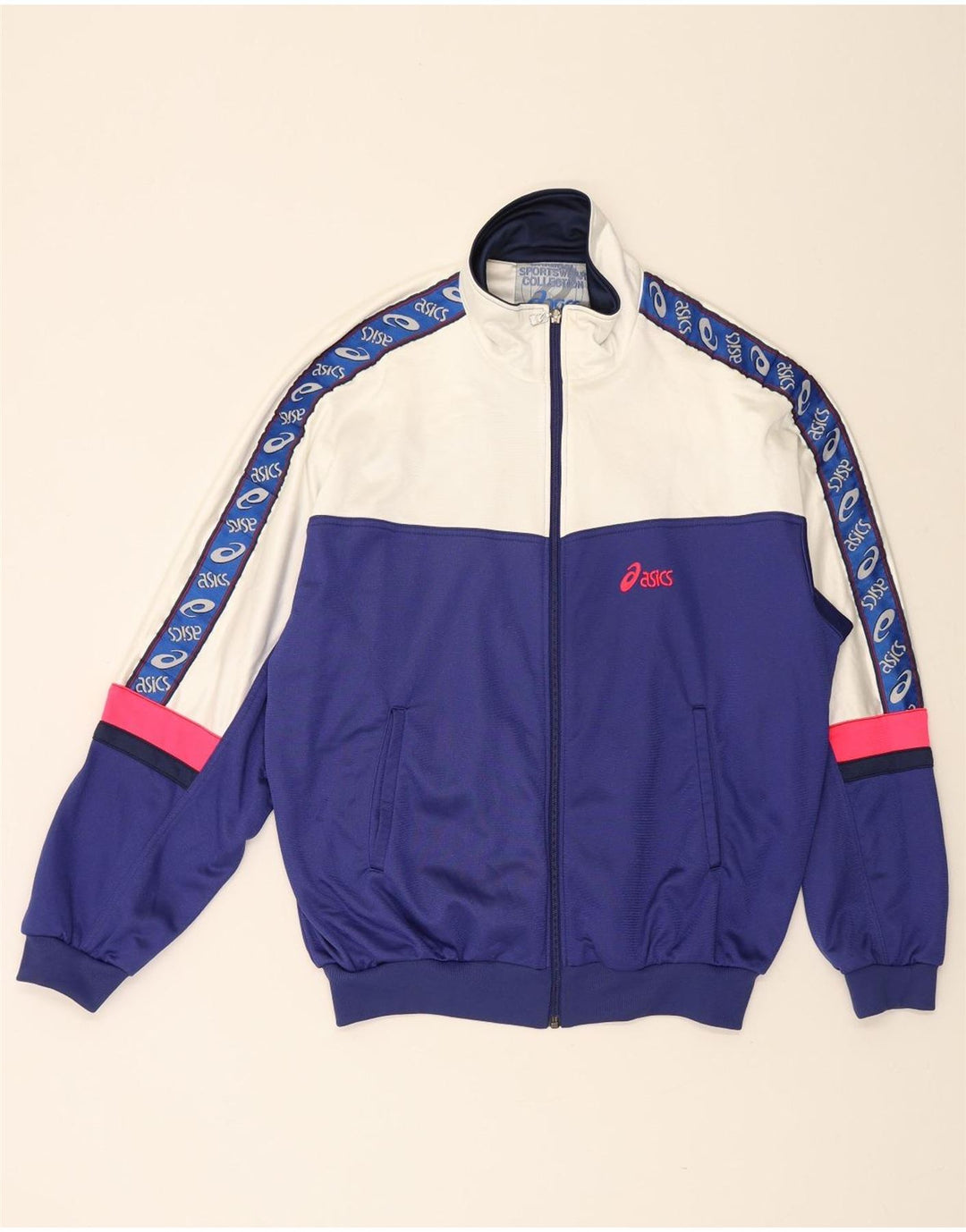 Męska kurtka dresowa Asics Graphic IT 54 XL w kolorze niebieskim