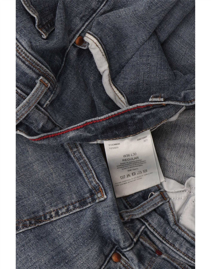 Męskie jeansy Wrangler Regular Straight W36 L30 Niebieskie bawełniane
