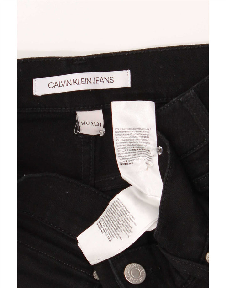 Męskie jeansy Calvin Klein W32 L34 Czarne bawełniane