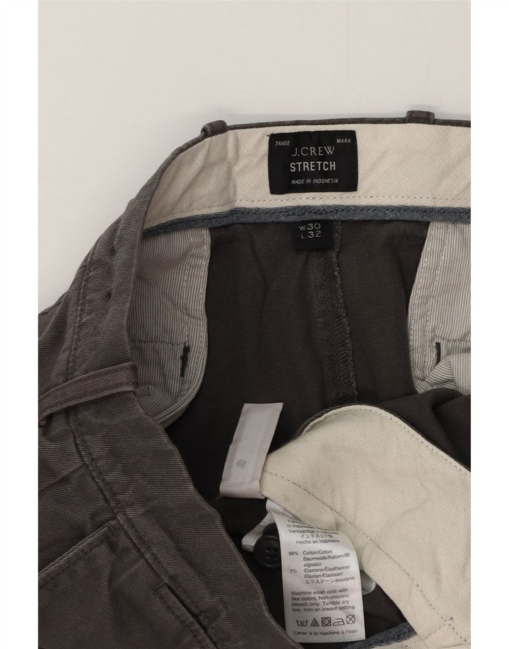 Spodnie męskie J. CREW Slim Chino W30 L32 Szara bawełna
