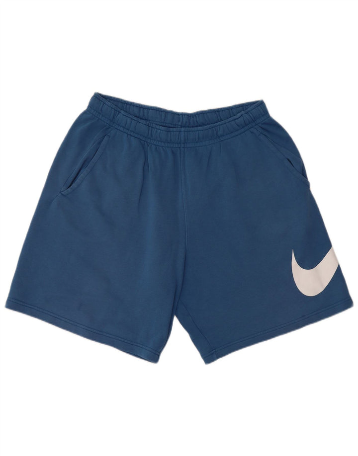Męskie spodenki sportowe Nike Graphic, duże, niebieskie, bawełniane